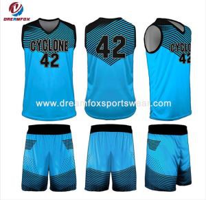 Grossist Blank Sublimering Custom Made Voksen Basketball Jersey Uniform Design